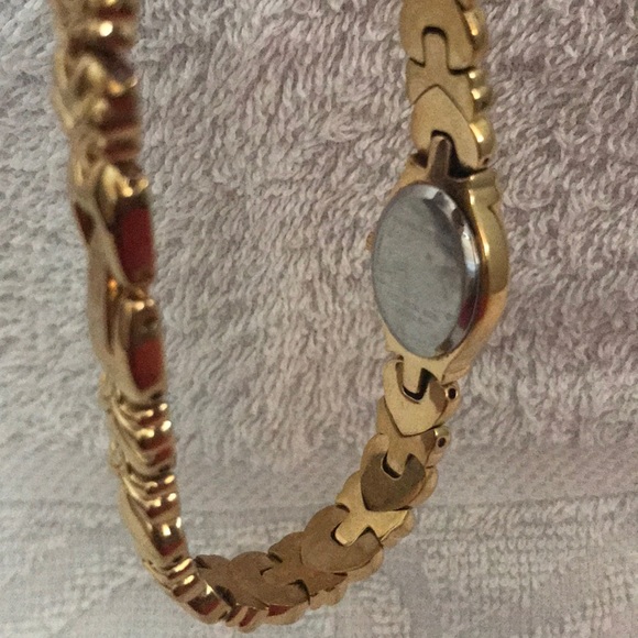 Bulova Gold tone diamond link watch main image 4